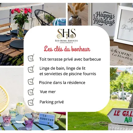 Le Rooftop - Piscine - Terrasse - Barbecue - Acces Apartment